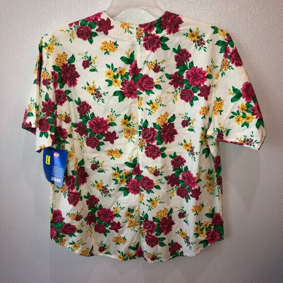 Vintage Gitano Large Floral Button Up Shirt Accent Cottage Whimsy Boho NWT - Picture 5 of 9
